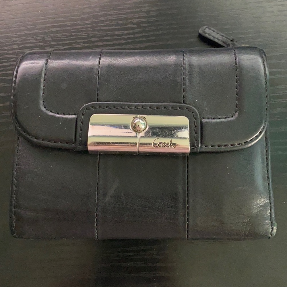 Coach Black Leather Wallet